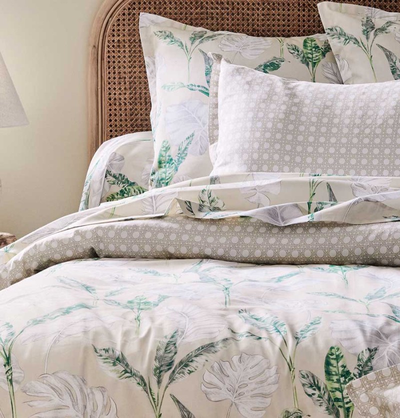 Taie de traversin satin de coton voyage lin 86x240cm - tradilinge