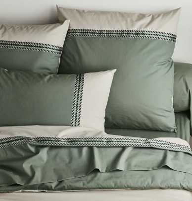 Drap housse percale kaki Tradilinge