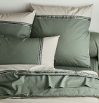 Drap housse percale kaki Tradilinge - Blancollection