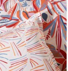 Parure de lit Perroquet salsa Tradilinge - Blancollection