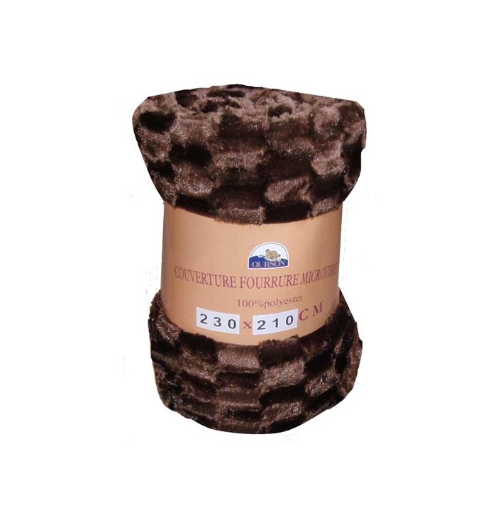 Couvre-lit fausse fourrure Vison Ourson