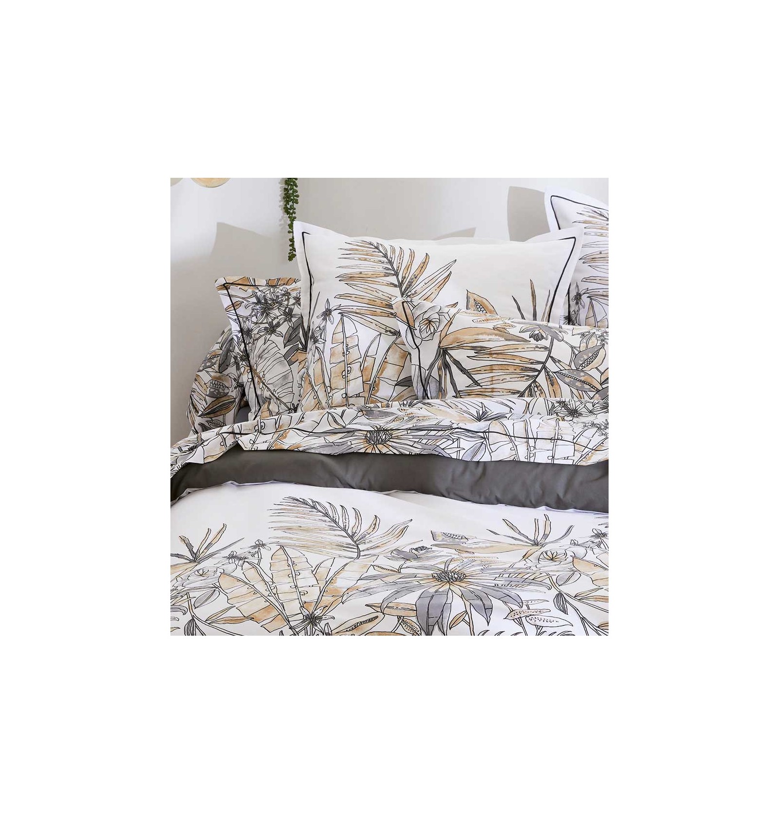 ARTALL Bed in A Bag Parure de lit 8 pièces à motif écossais noir, gris et rouge