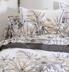 Housse de couette Sumatra fusain Tradilinge - Blancollection