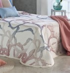 Couvre lit jacquard Caitlin multicolore Reig Marti - Blancollection