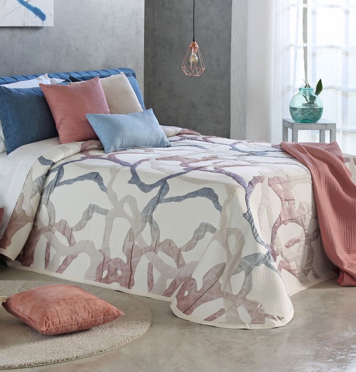 Couvre lit jacquard Caitlin multicolore Reig Marti Couvre lit jacquard Caitlin multicolore Reig Marti