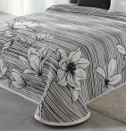 Couvre lit jacquard Charbone noir Reig Marti - Blancollection