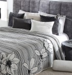 Couvre lit jacquard Charbone noir Reig Marti - Blancollection