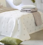 Couvre lit jacquard Culkin lin Reig Marti - Blancollection