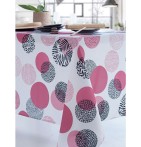 Nappe polyester Vegetal Dots rose Calitex - Blancollection