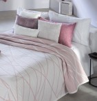 Couvre lit jacquard Dickie rose Reig Marti - Blancollection