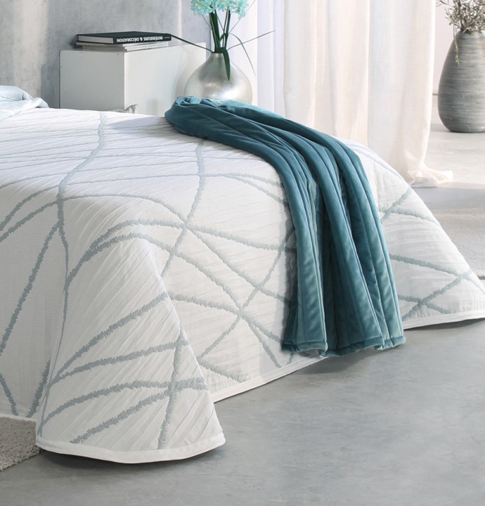 Couvre lit jacquard Dickie rose Reig Marti - Blancollection