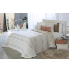 Couvre lit jacquard Dumont lin Reig Marti - Blancollection