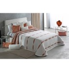 Couvre lit jacquard Dumont terracota Reig Marti - Blancollection