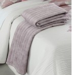 Chemin de lit velours Darcy mauve Reig Marti