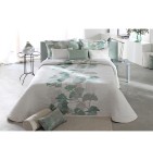 Couvre lit jacquard Linneo vert Reig Marti - Blancollection