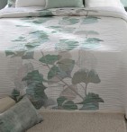 Couvre lit jacquard Linneo vert Reig Marti - Blancollection
