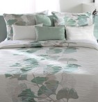 Couvre lit jacquard Linneo vert Reig Marti - Blancollection