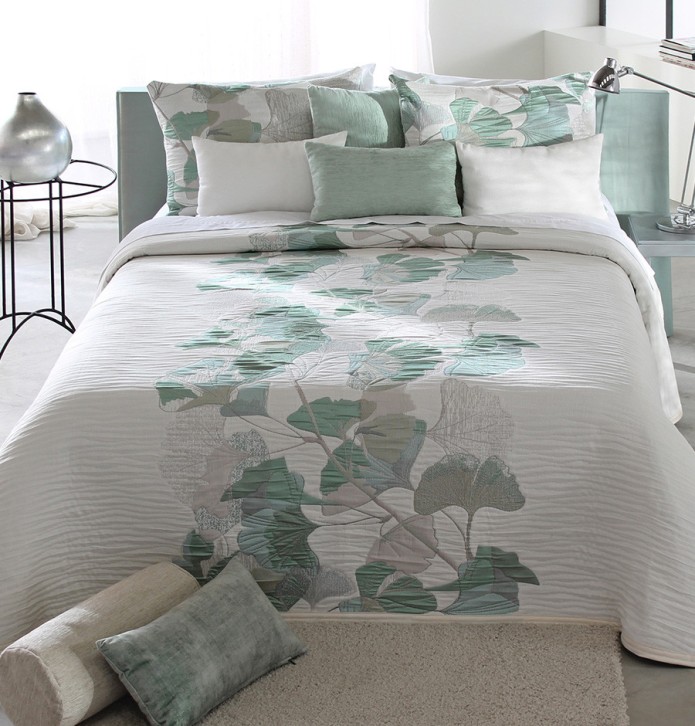 Couvre lit jacquard Linneo vert Reig Marti