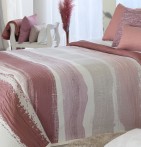 Couvre lit jacquard Movie rose Reig Marti - Blancollection
