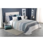 Couvre lit jacquard Movie bleu Reig Marti - Blancollection