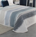 Couvre lit jacquard Movie bleu Reig Marti - Blancollection