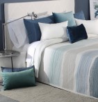 Couvre lit jacquard Movie bleu Reig Marti - Blancollection