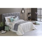 Couvre lit jacquard Murphy gris beige Reig Marti - Blancollection