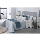 Couvre lit jacquard Obey bleu Reig Marti - Blancollection
