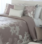 Couvre lit jacquard Sildavia rose parme Reig Marti - Blancollection
