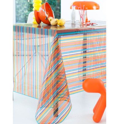 Nappe transparente Drapeau exotique Calitex