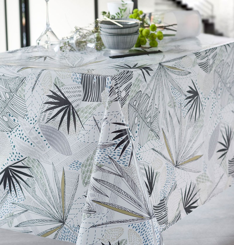 Nappe toile cirée jaipur ronde 140cm - calitex