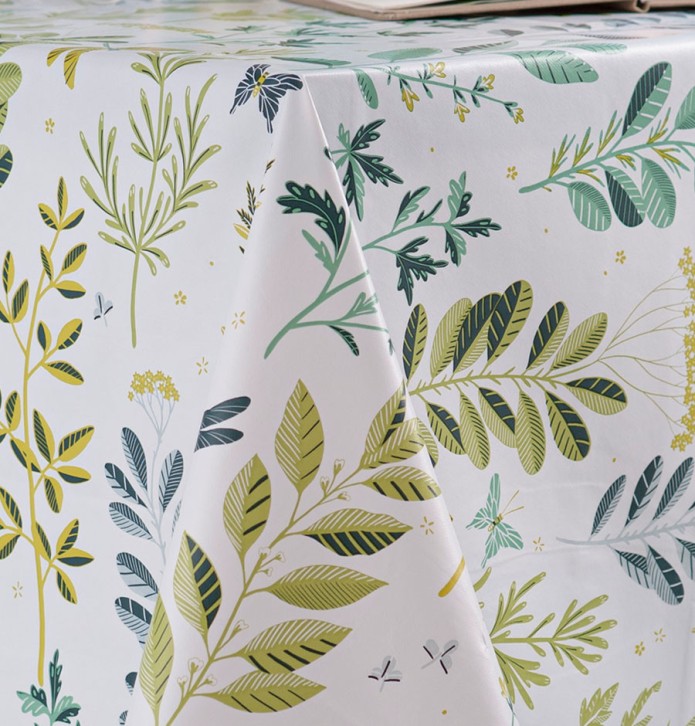 Nappe toile cirée Rainette Calitex - Blancollection