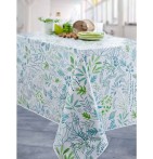 Nappe toile cirée Laurier Calitex - Blancollection
