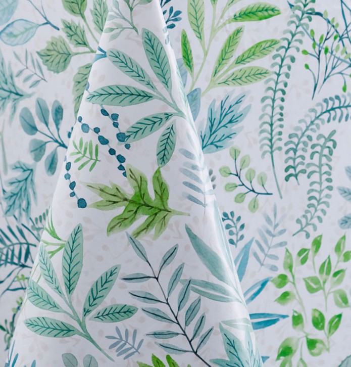 Nappe toile cirée Laurier Calitex - Blancollection