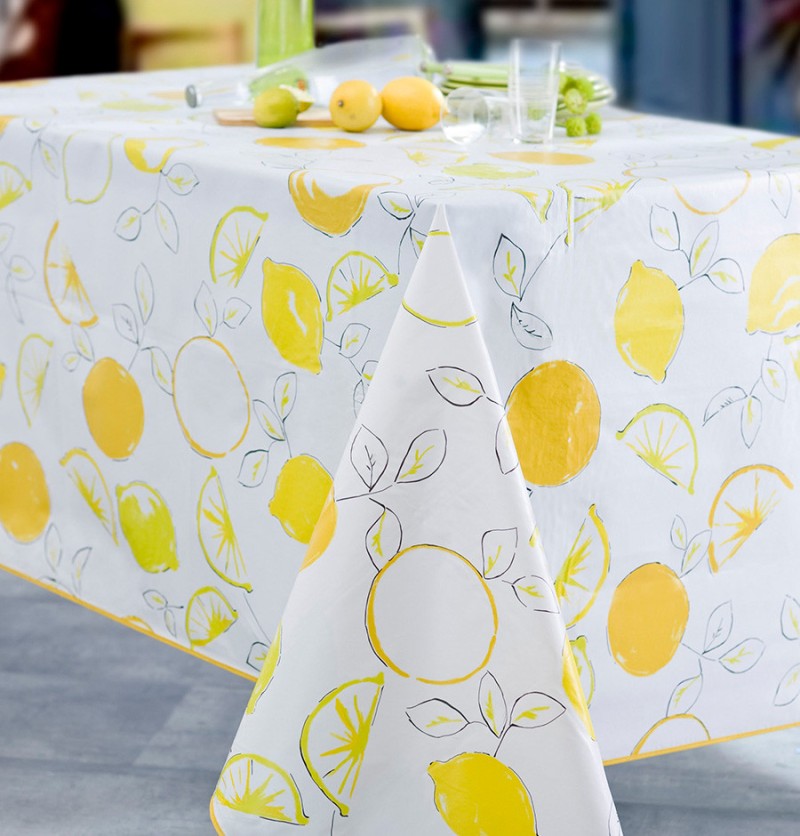 Nappe toile cirée Agrume Calitex