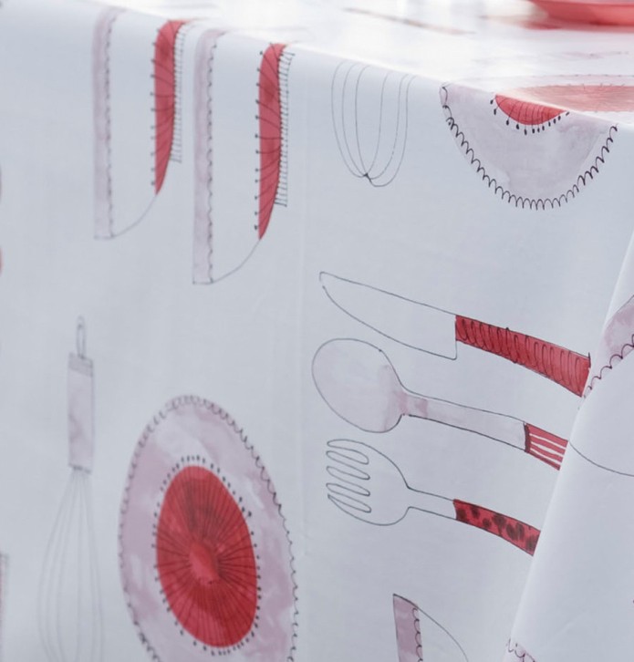 Nappe toile cirée Ethnic Kitchen Calitex - Blancollection