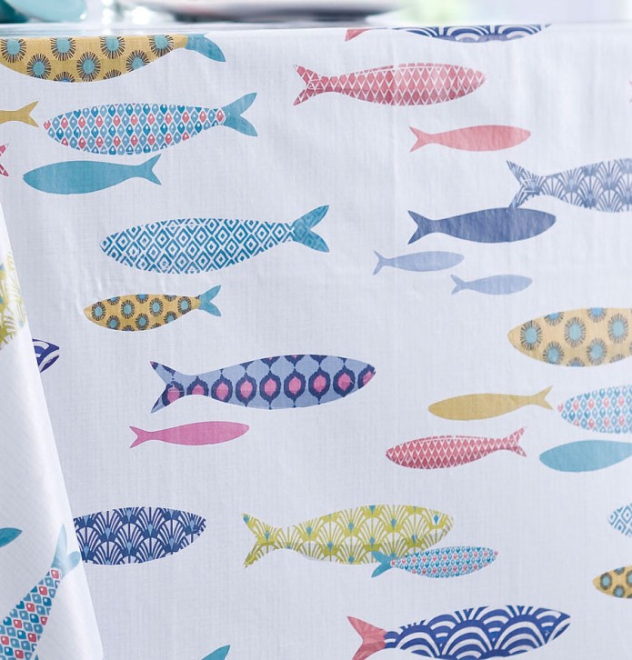 Nappe toile cirée Binic Calitex - Blancollection
