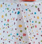 Nappe toile cirée Terrazzo Calitex - Blancollection