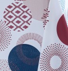 Nappe polyester Neptune bordeaux Calitex - Blancollection