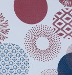 Nappe polyester Neptune bordeaux Calitex - Blancollection