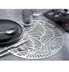 Sets de table Feuillage argent Calitex - Blancollection