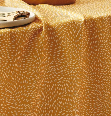 Nappe polyester Sugar jaune Nydel