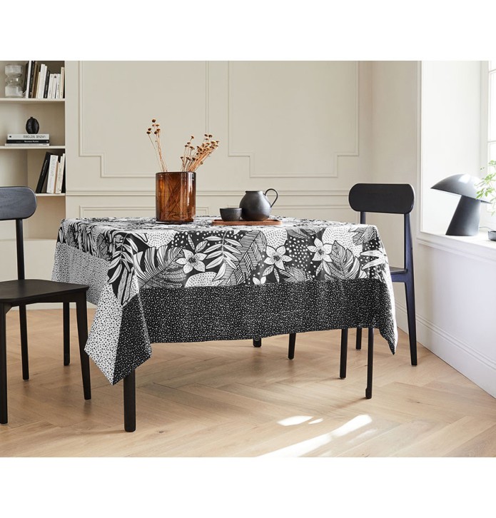 Nappe taffetas froissé Domino José Houel - Blancollection