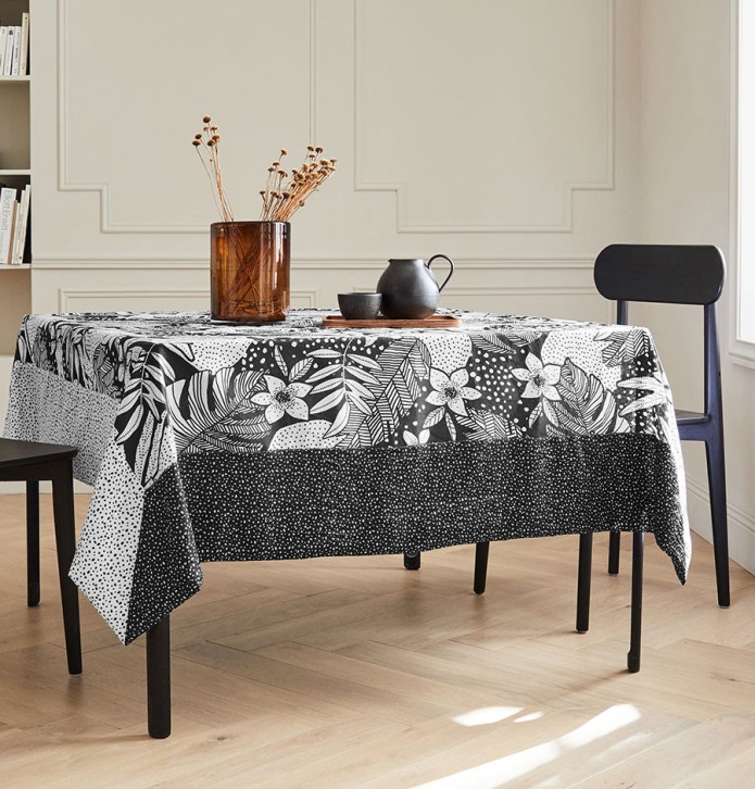 Nappe taffetas froissé Domino José Houel