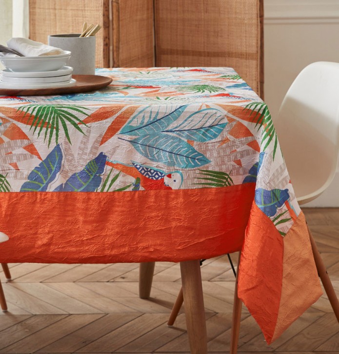 Nappe taffetas froissé Périco José Houel - Blancollection
