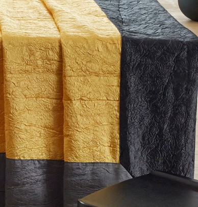 Nappe taffetas froissé Ambiance safran José Houel