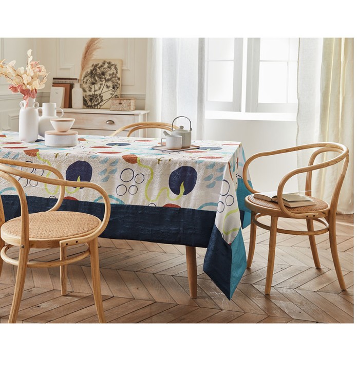 Nappe taffetas froissé Abstract José Houel - Blancollection
