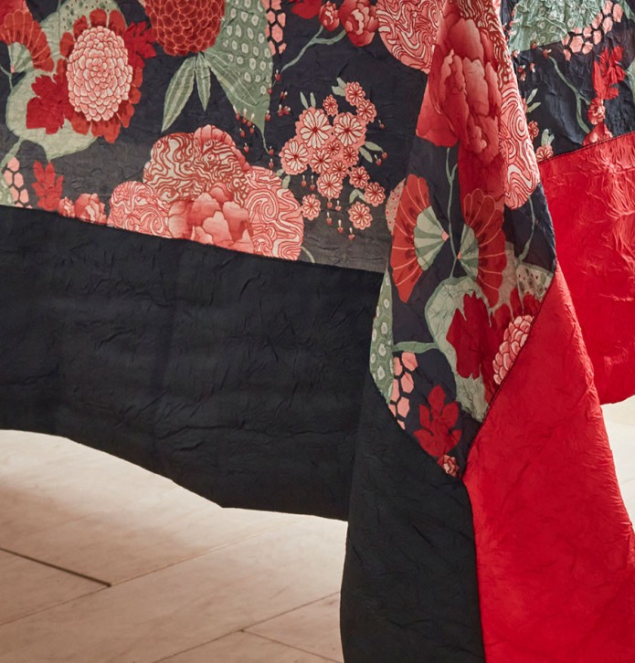 Nappe taffetas froissé Geisha José Houel - Blancollection