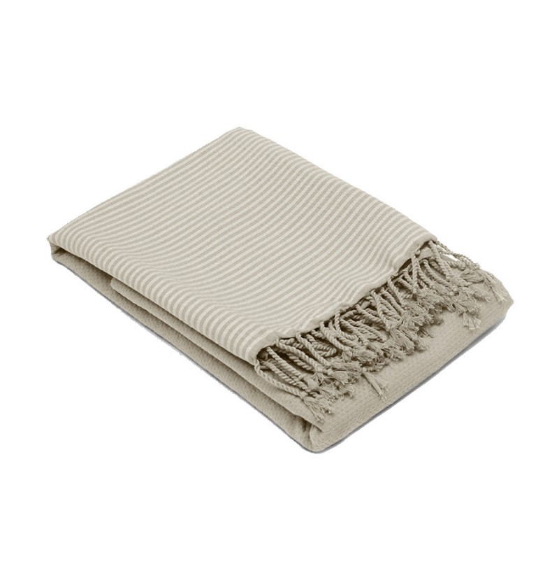 Fouta de plage nid d'abeille craie - vent du sud