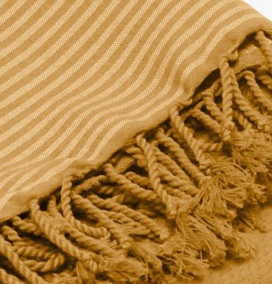 Fouta Nid d'abeille curry Vent du Sud